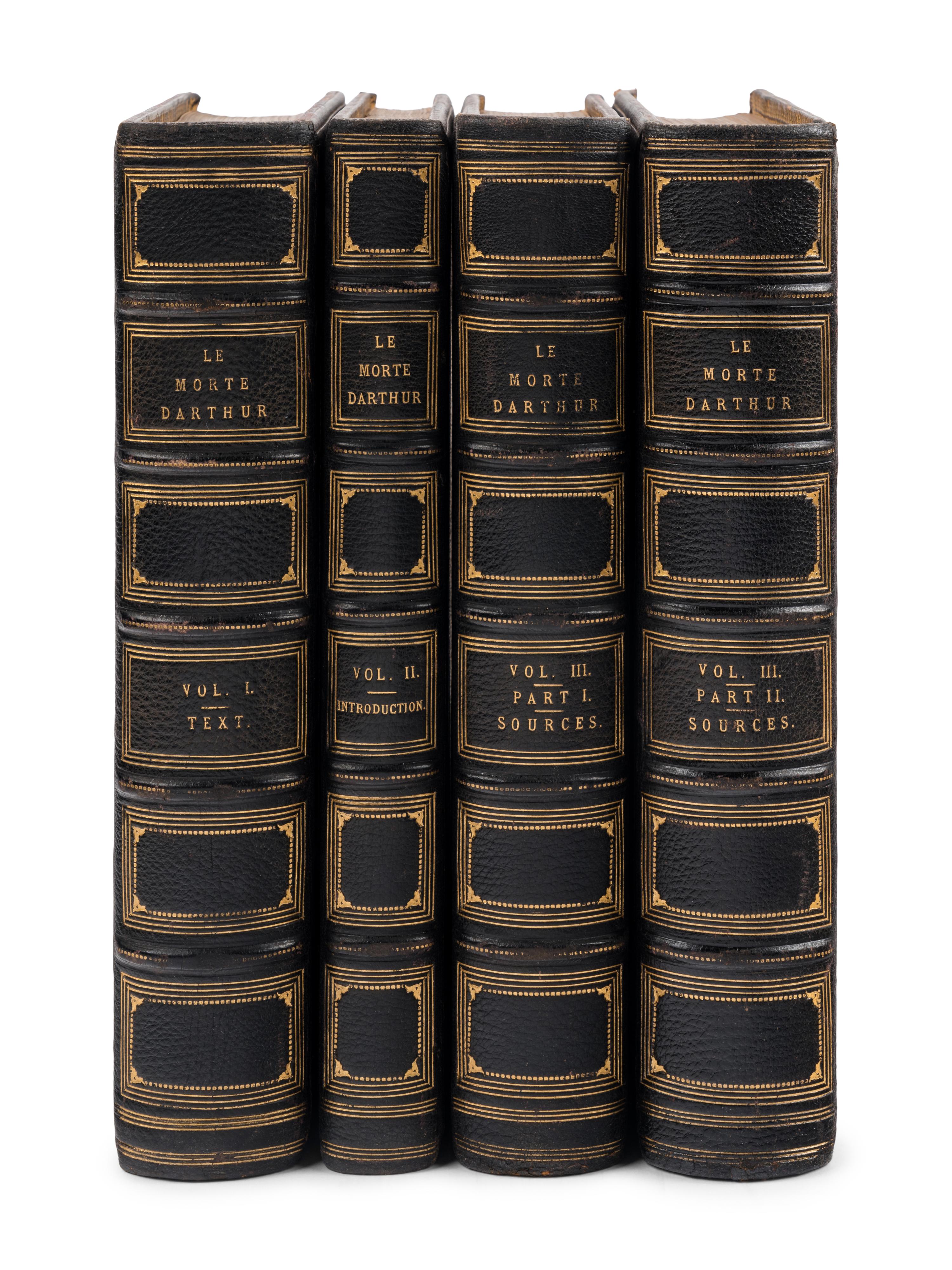 MALORY, Thomas, Sir (d. 1471). Le Morte Darthur by Sir Thomas Malory. The Original Edition of William Caxton now Reprinted and Edited with an Introduction and Glossary by H. Oskar Sommer . With an Essay on Malory's Prose Style by Andrew Lang. London: David Nutt, 1889-1891.
