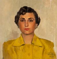Portrait of a Woman in a Yellow Blouse , 1950