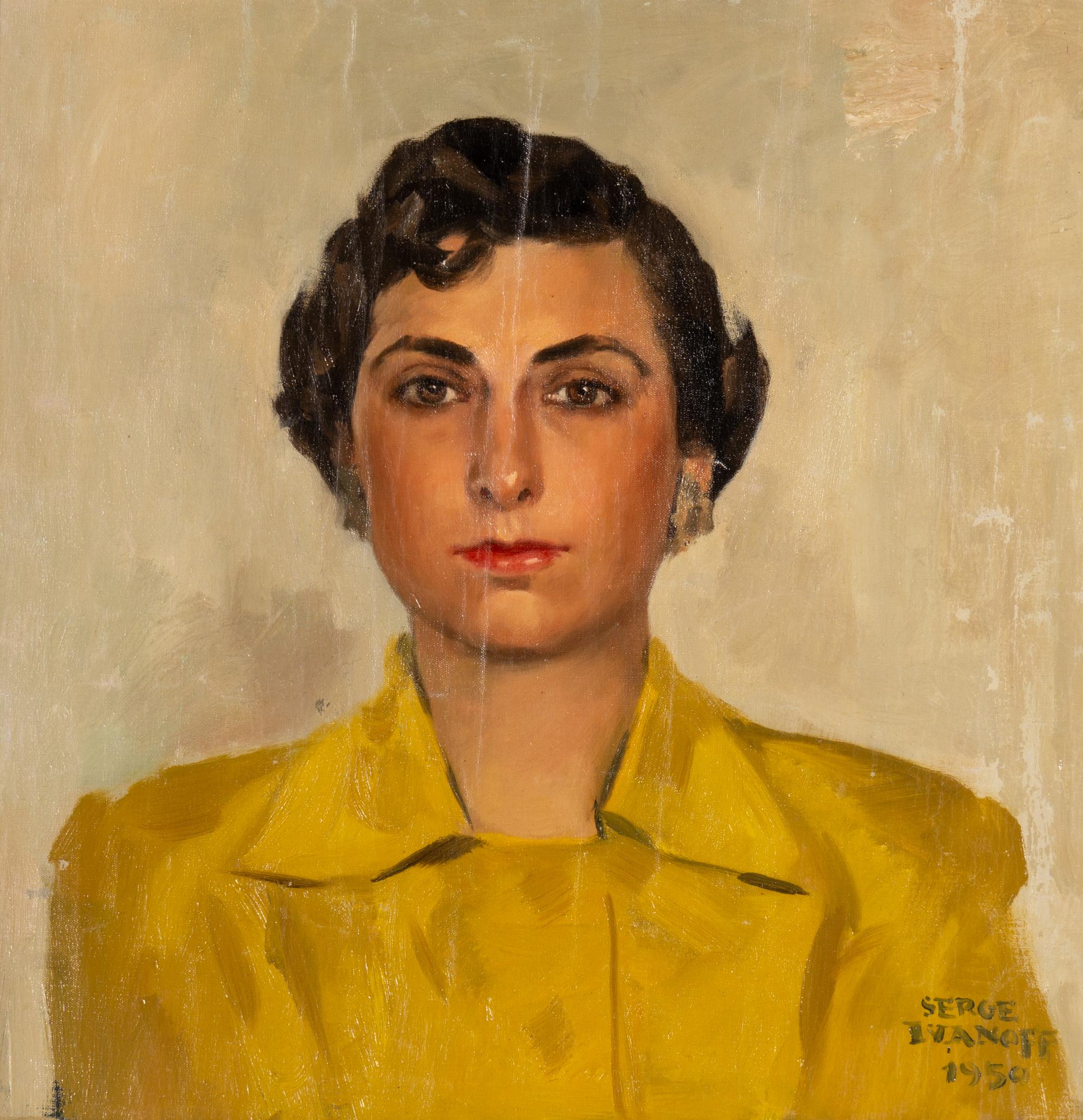 Portrait of a Woman in a Yellow Blouse , 1950