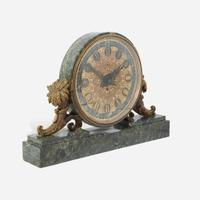 A gilt-bronze mounted Verde antico marble mantel clock Edward F. Caldwell & Co. (active 1895-1959), New York, NY, early 20th century