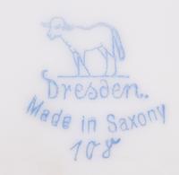 A Set of Twelve Dresden Porcelain Cabinet Plates