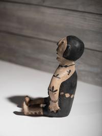 Seated Cochiti Pottery Figure