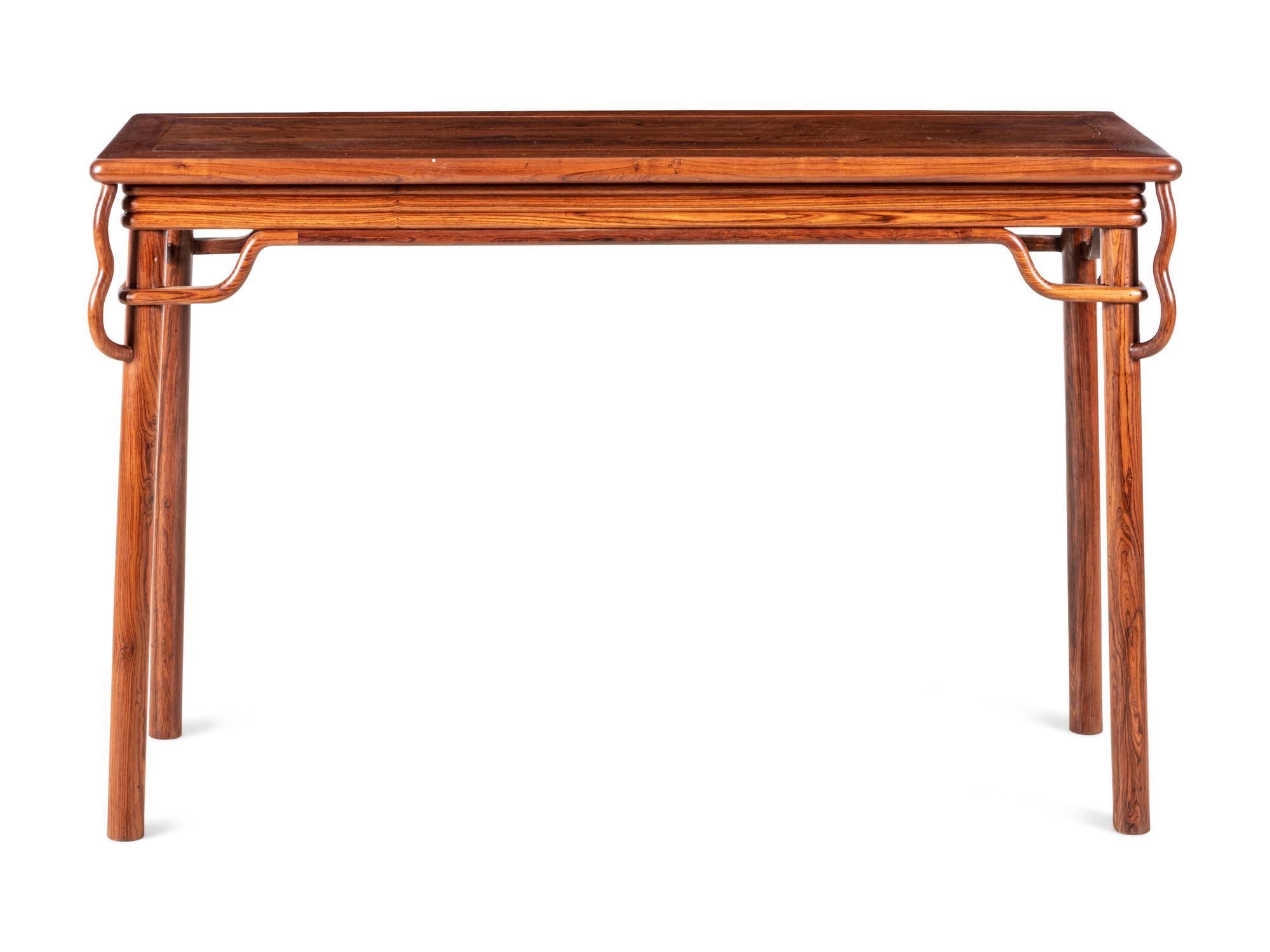 A Chinese Huanghuali Altar Table