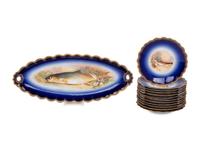A Limoges Porcelain Fish Service
