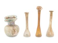 A Group of Four Roman Glass Vessels