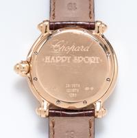 An 18 Karat Rose Gold 'Happy Sport' Wristwatch, Chopard,