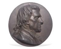 Henry Kirke Brown (1814-1886), A Rare Bronze Portrait Medallion of Thomas Jefferson (1743-1826), Dated "1850"