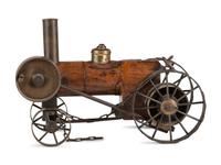 A Scratch-Made Wood and Metal Steam Tractor