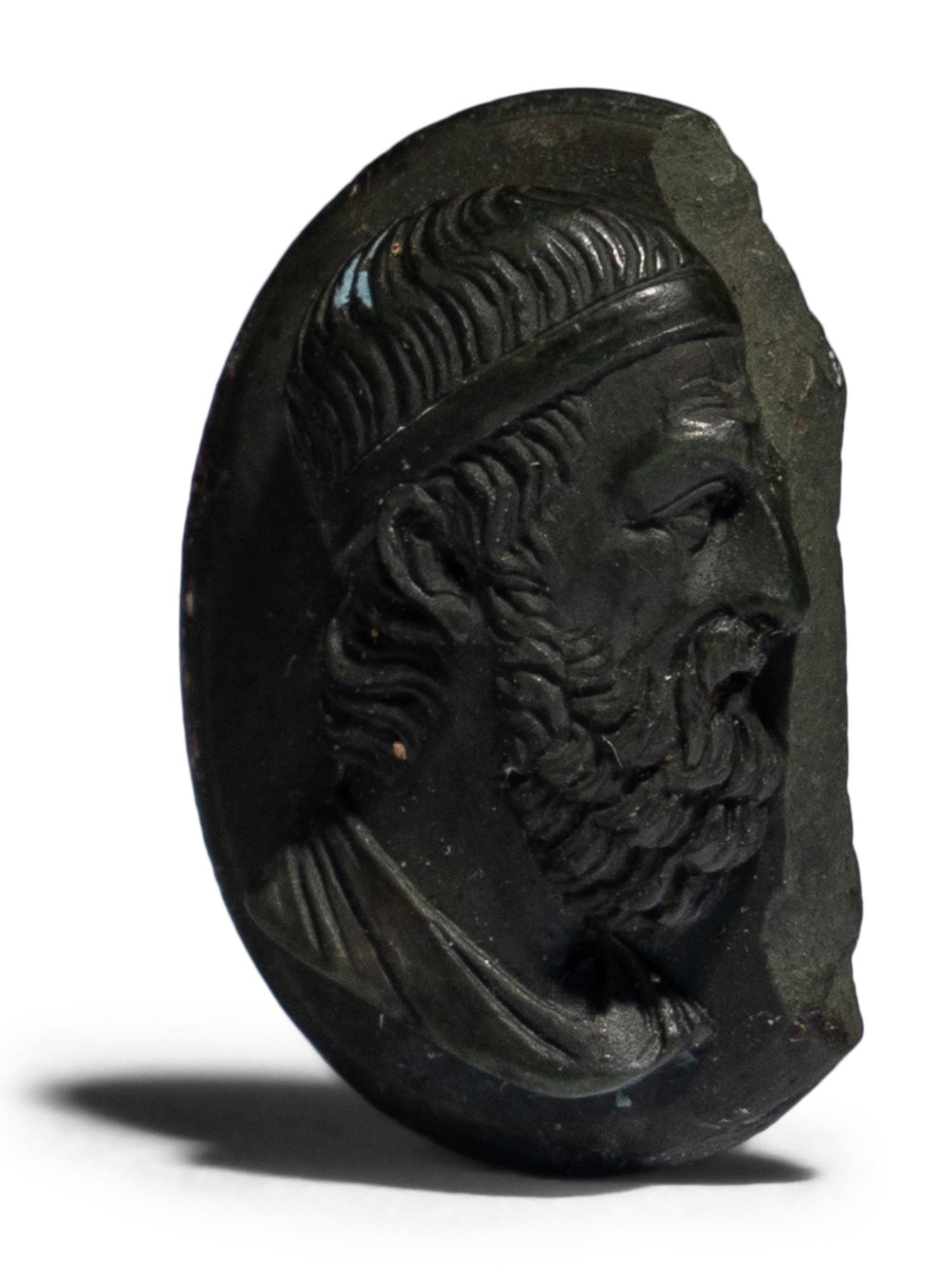 A Neoclassic Lava Stone Cameo