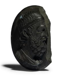 A Neoclassic Lava Stone Cameo