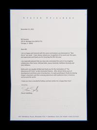 (Celebrity Memorabilia) A collection of 17 personal letters from celebrities, addressed to Bill Zwecker; comprising: