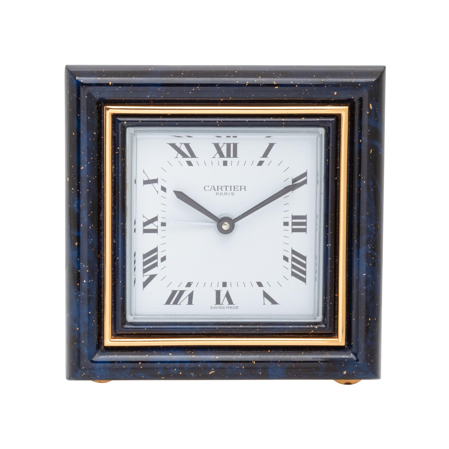 CARTIER, TRAVEL ALARM CLOCK