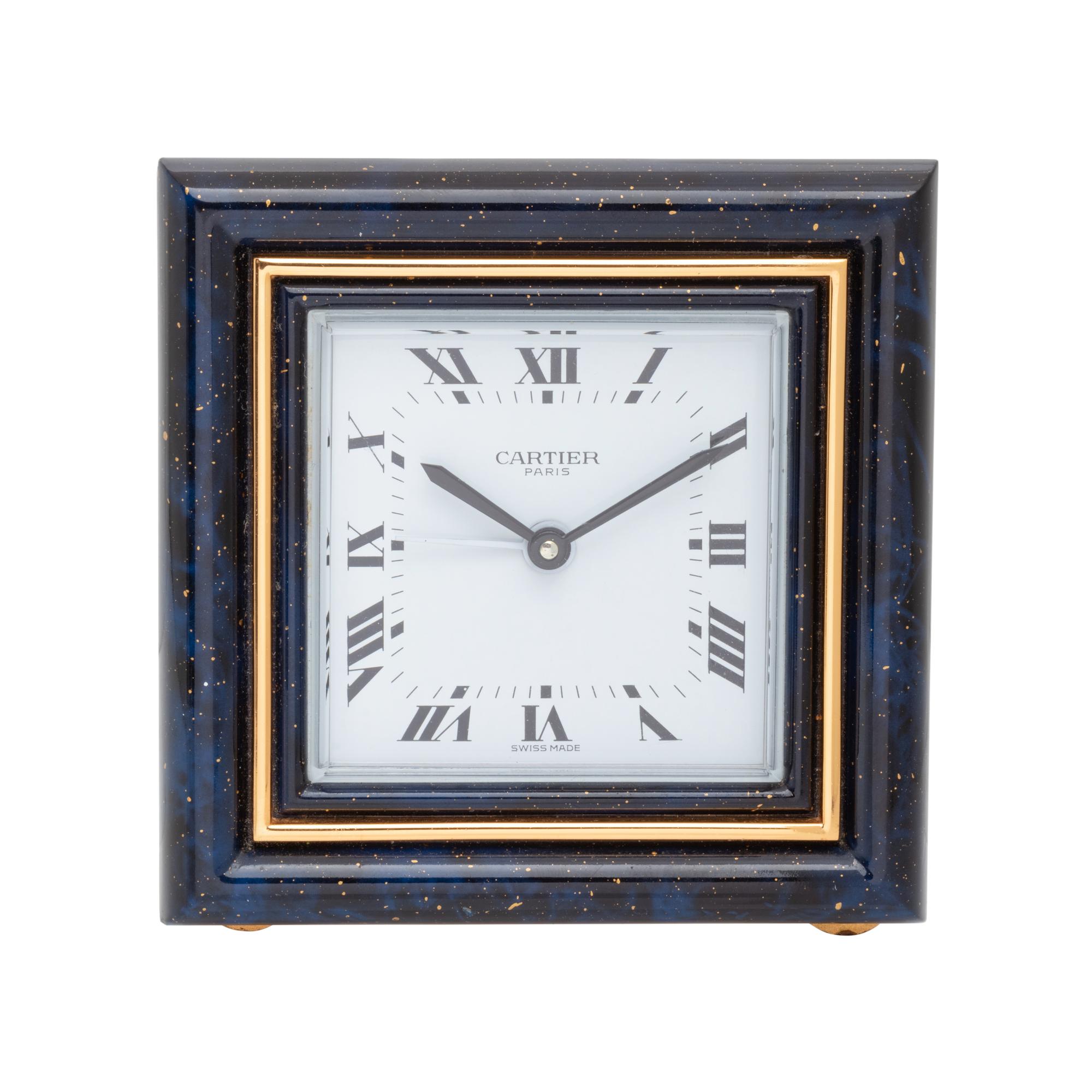 CARTIER, TRAVEL ALARM CLOCK