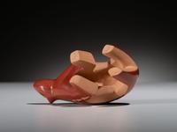 Pottery Bear, with Tuquoise and Heishi