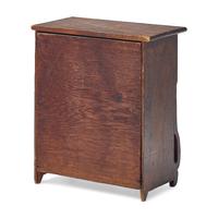 A Classical Grain Painted Pine Miniature Chest of Drawers