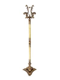 A French Gilt-Metal and Onyx Coat Rack — EARLY 20TH CENTURY