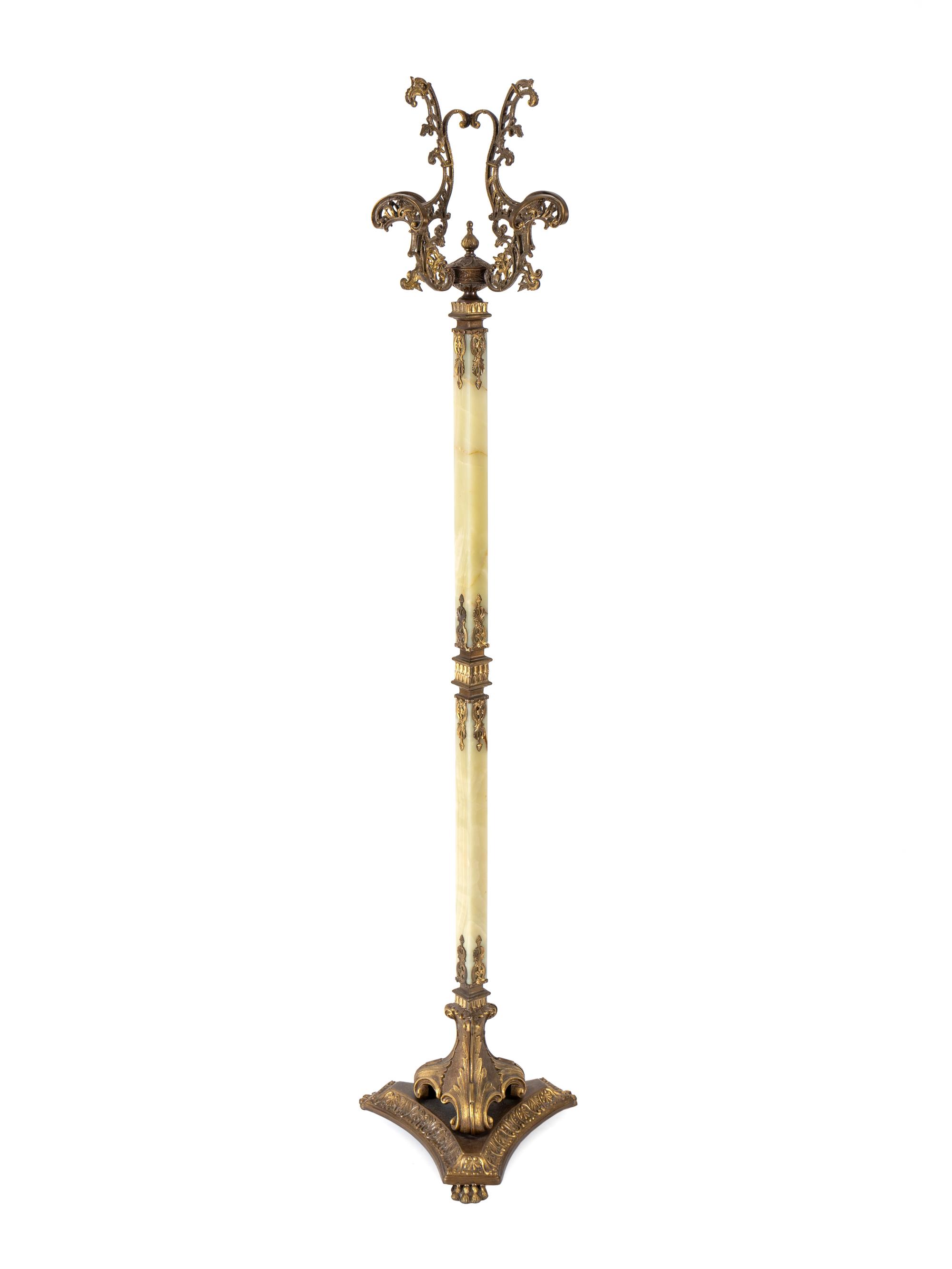 A French Gilt-Metal and Onyx Coat Rack — EARLY 20TH CENTURY
