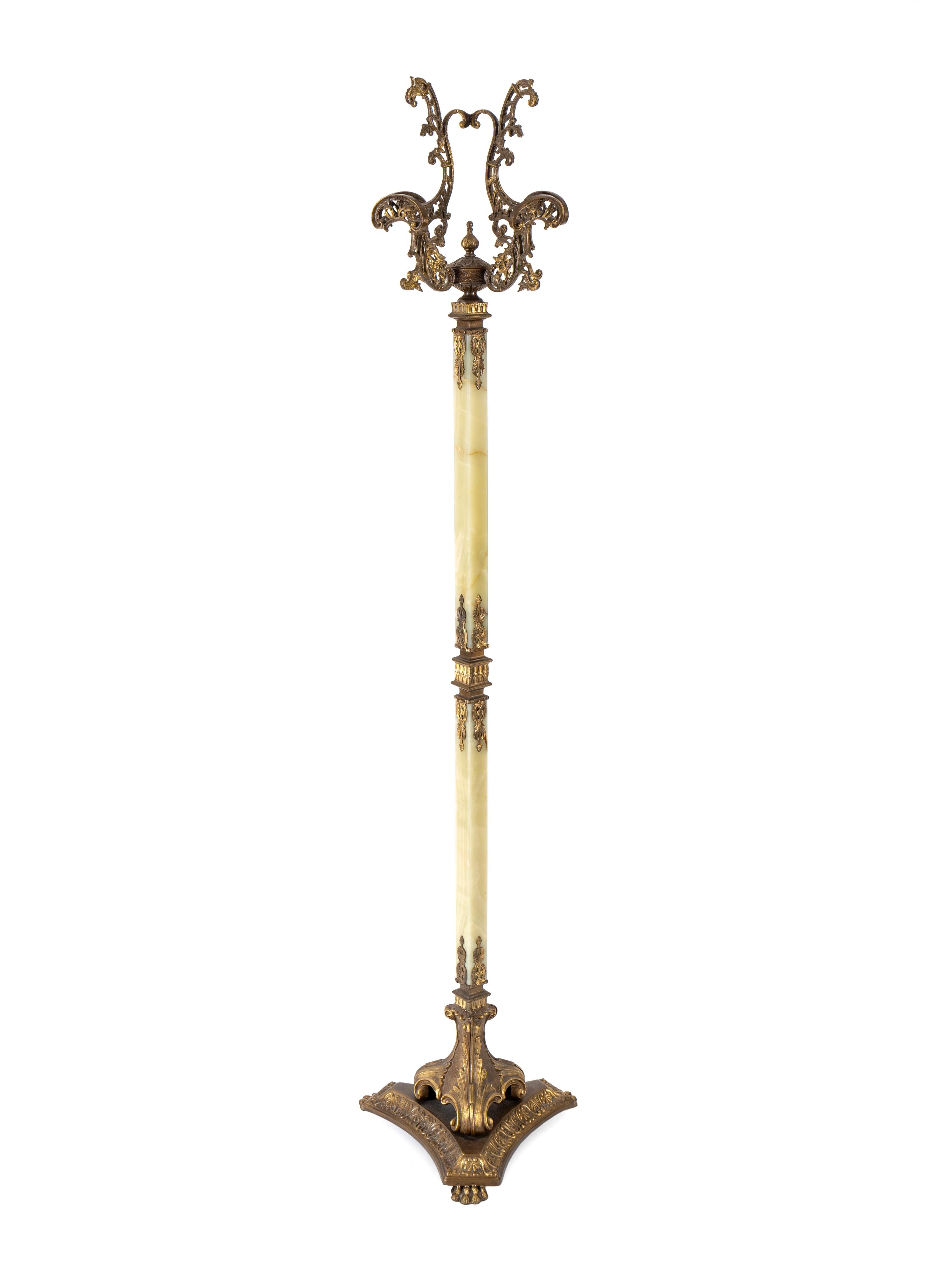 A French Gilt-Metal and Onyx Coat Rack — EARLY 20TH CENTURY