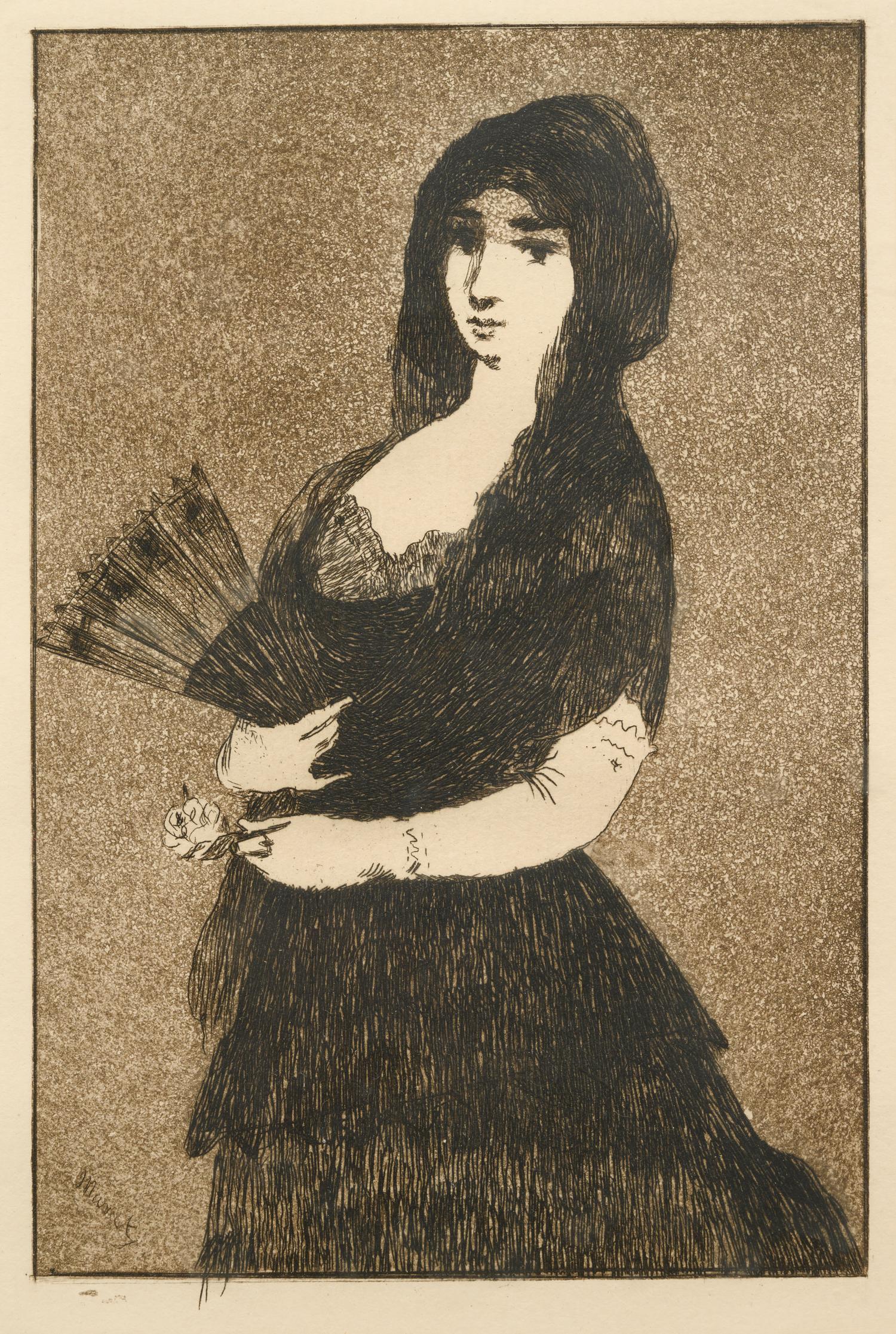 Fleur Exotique (La Femme á la Mantille)