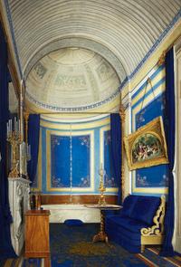 The Bathroom of Grand Princess Maria Alexandrovna , from Interiors of the Winter Palace , 1852