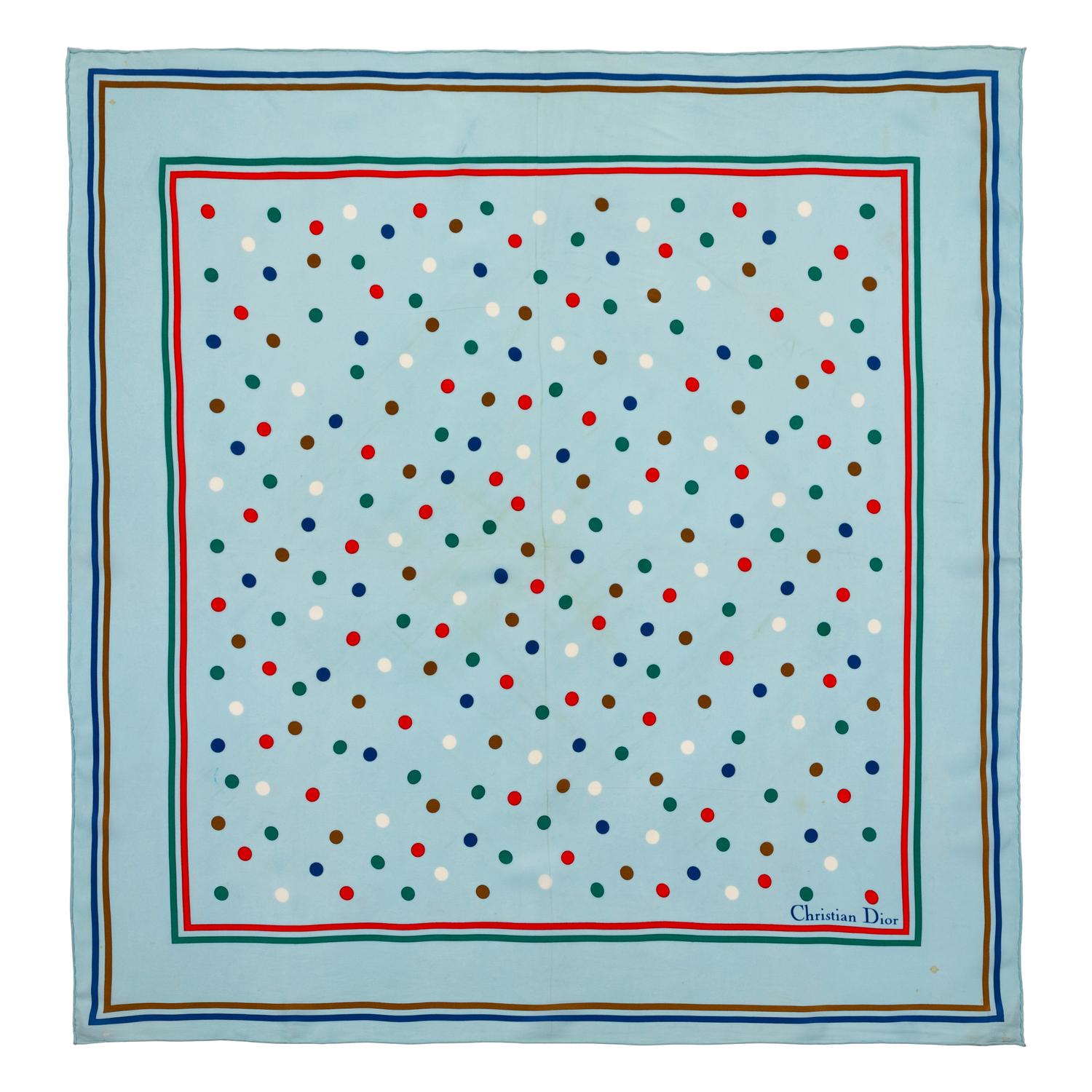 Three Scarves: Patou, Dior, Rykiel, 1970-90s