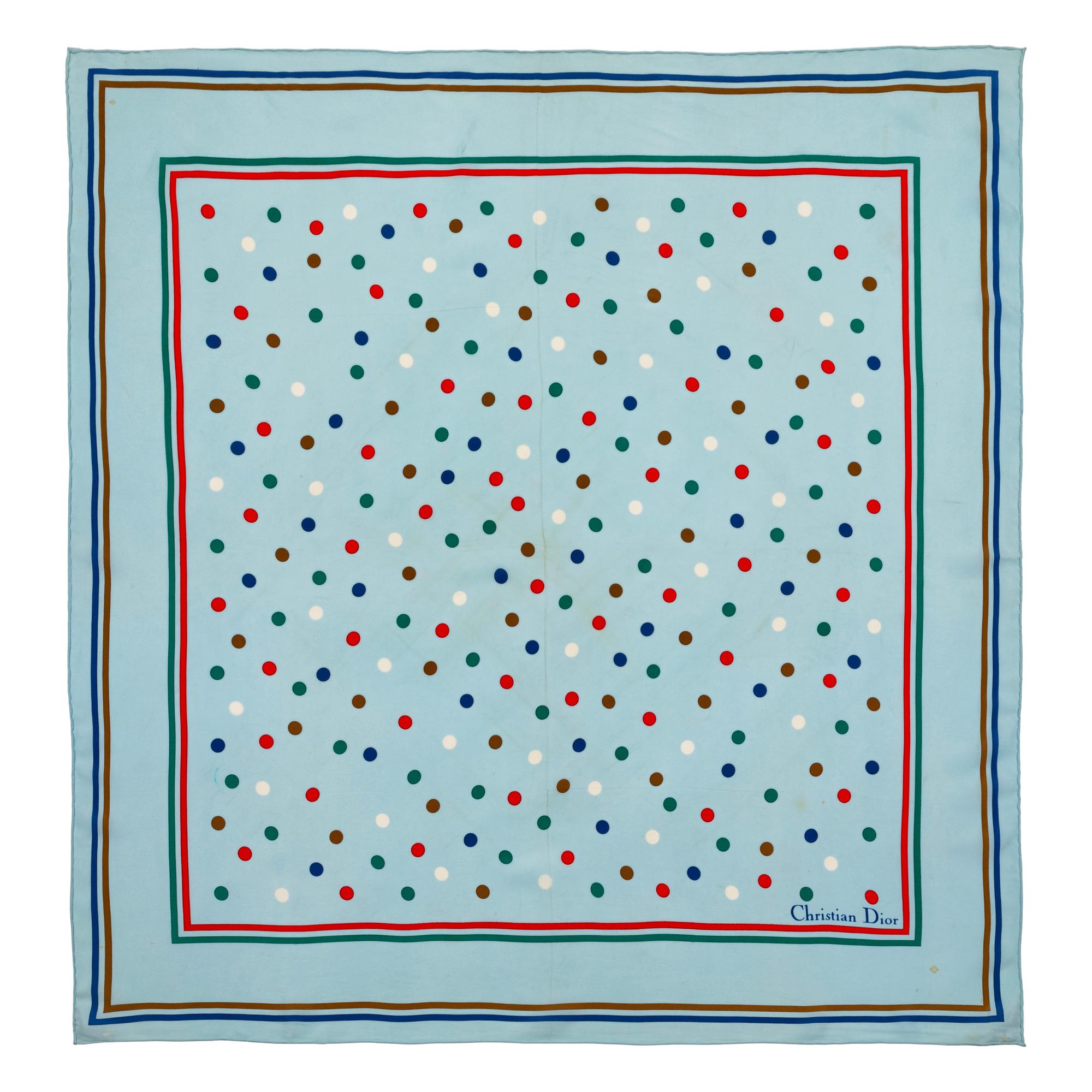 Three Scarves: Patou, Dior, Rykiel, 1970-90s