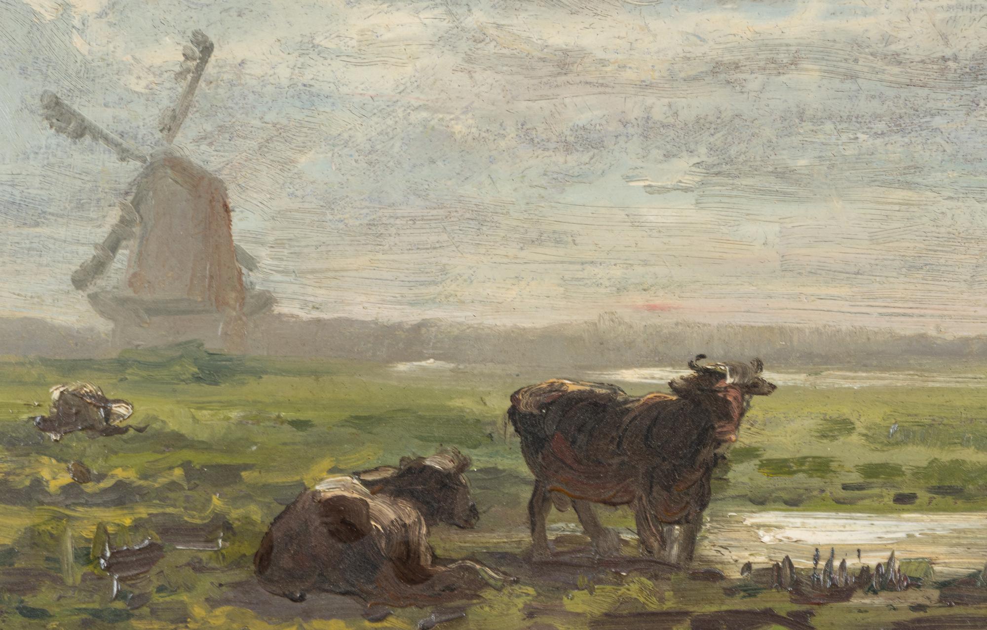 Landscape with Cows and Windmill