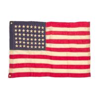 [FLAGS]. 48-star American naval ensign small boat flag. Ca 1930.