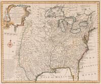 [MAPS & VIEWS]. BOWEN, Emanuel (1694-1767). A new & accurate map of Louisiana, with part of Florida and Canada, and the adjacent countries. 1747.