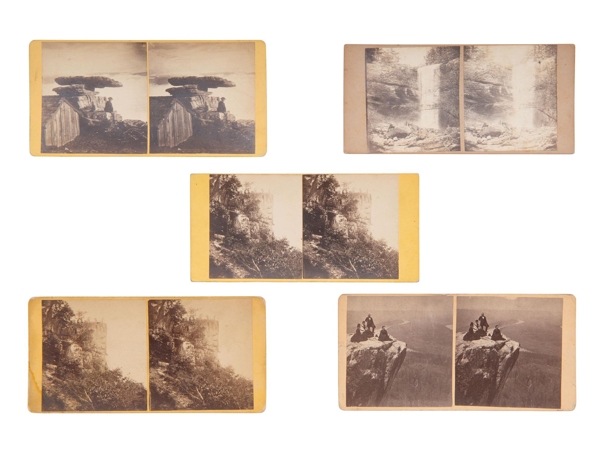 [EARLY PHOTORAPHY]. 20 views of Lookout Mountain in various formats, most by J.B. LINN.