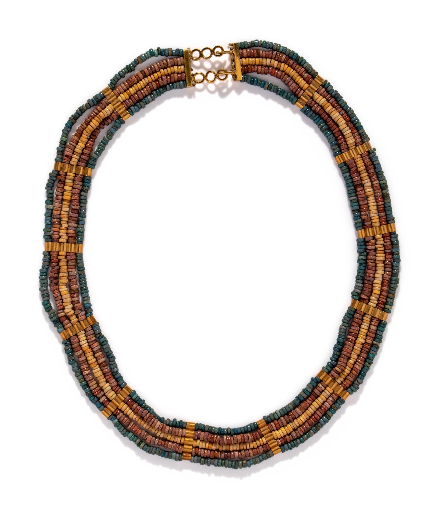 An Egyptian Faience Bead Necklace