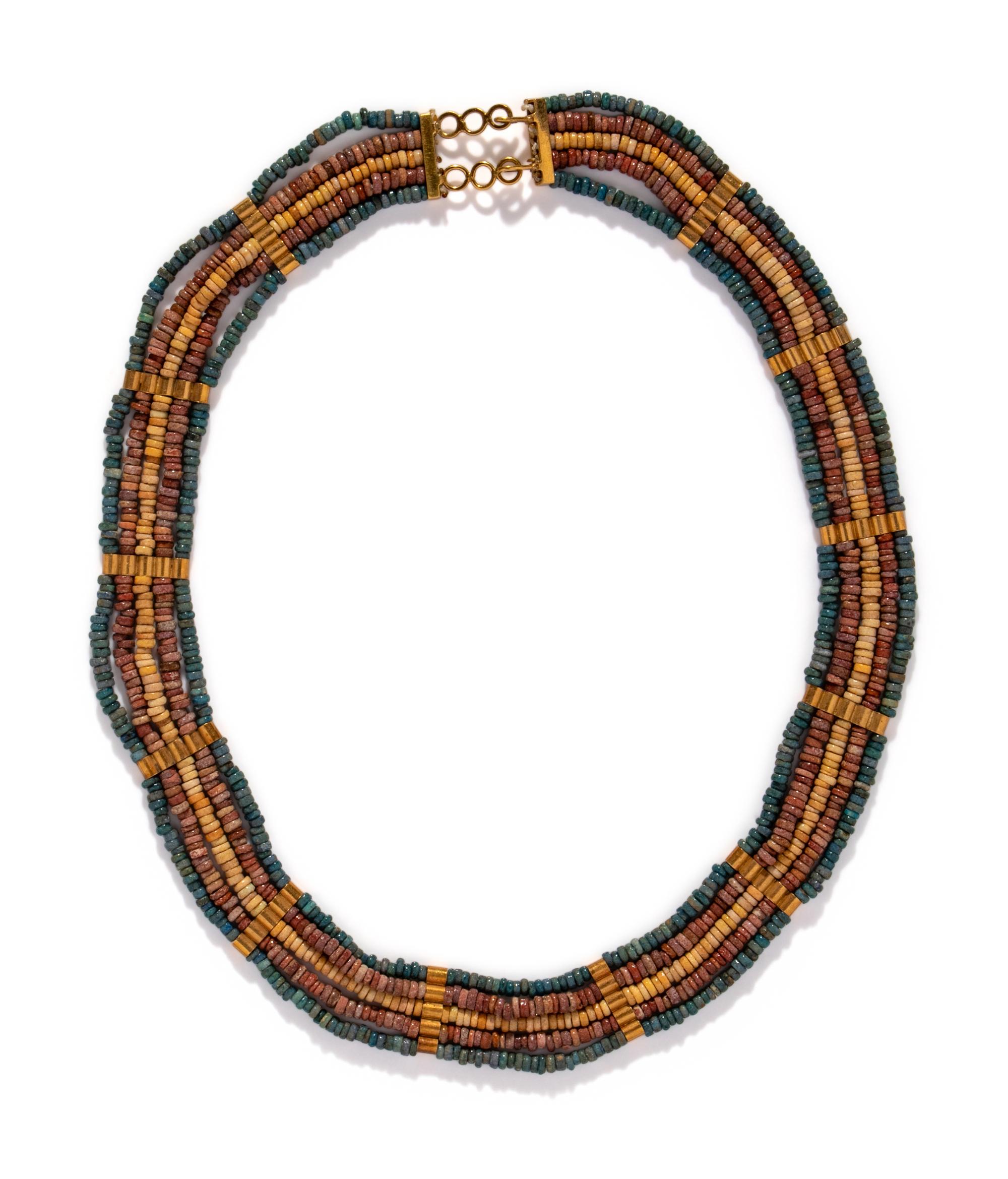 An Egyptian Faience Bead Necklace