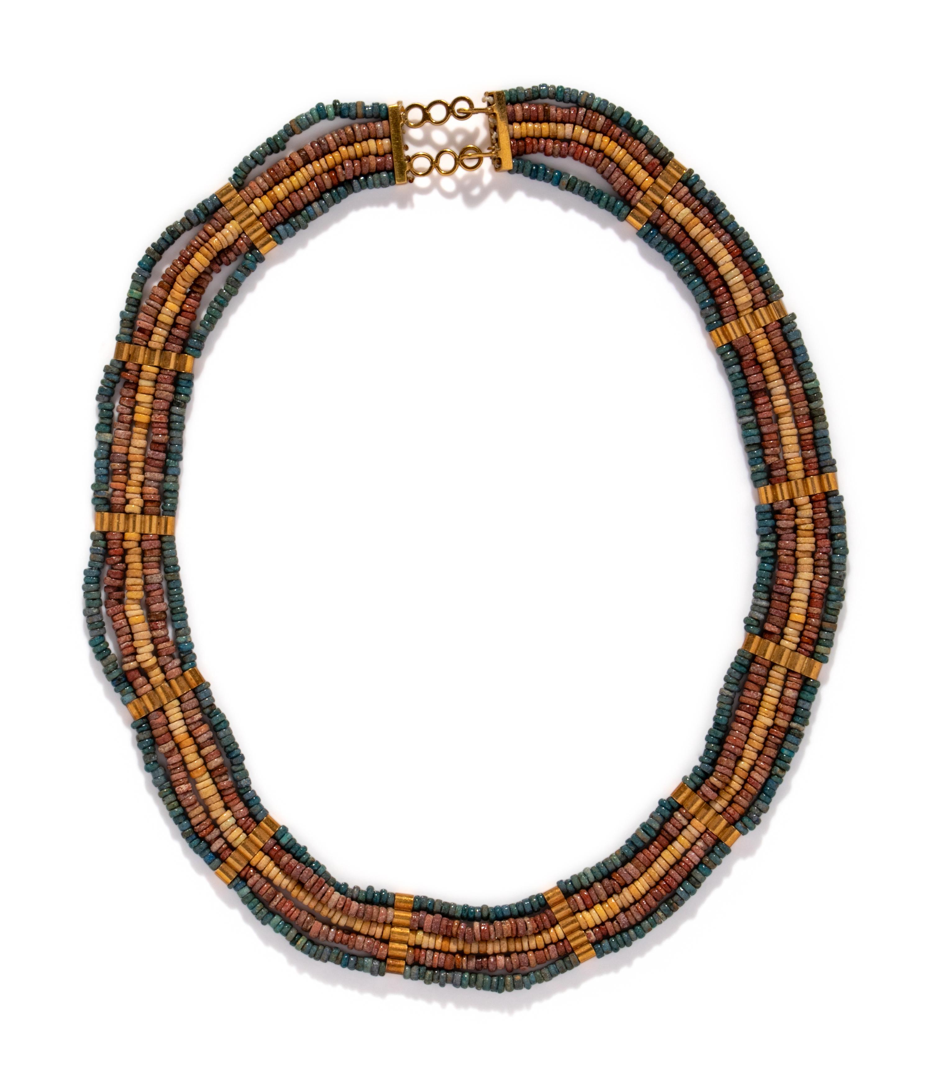 An Egyptian Faience Bead Necklace