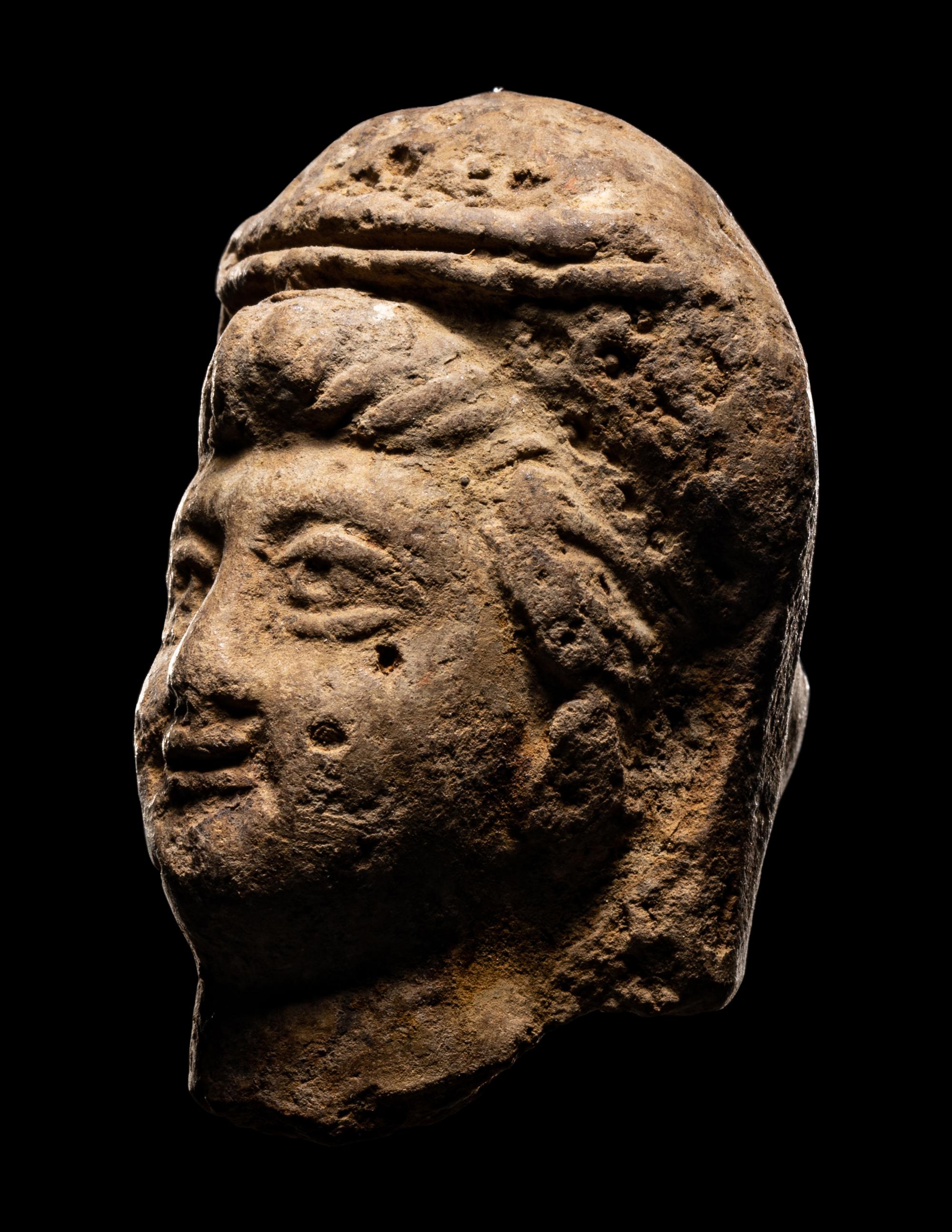 An Eastern Roman Terracotta Head of a Deity
