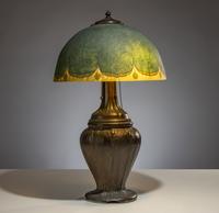 Handel (American, 1885–1936) — Reverse-Painted Table Lamp, c. 1920