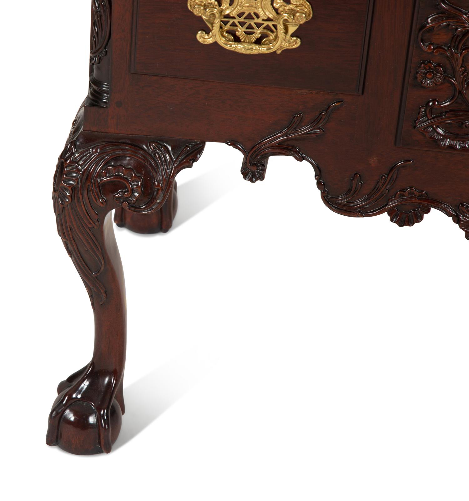 A Pair of George II Style Mahogany Low Boys
