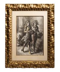 Girls Strolling (a double-sided work), 1943-44