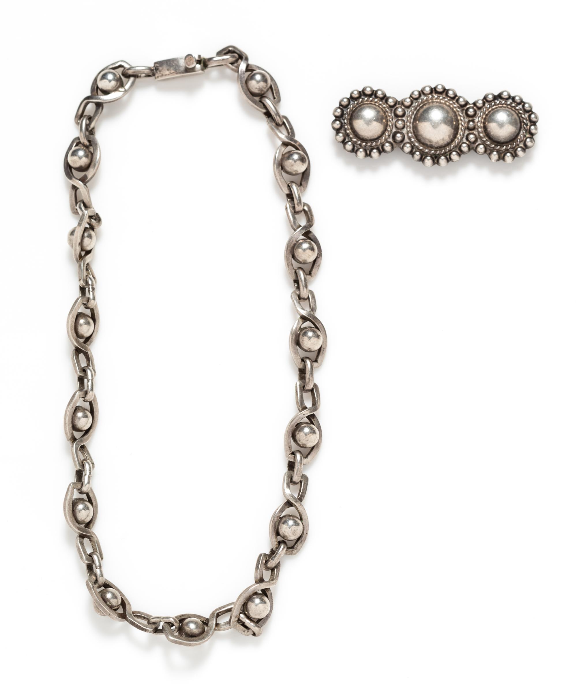 A Collection of Silver Sphere Motif Jewelry, 40.30 dwts.