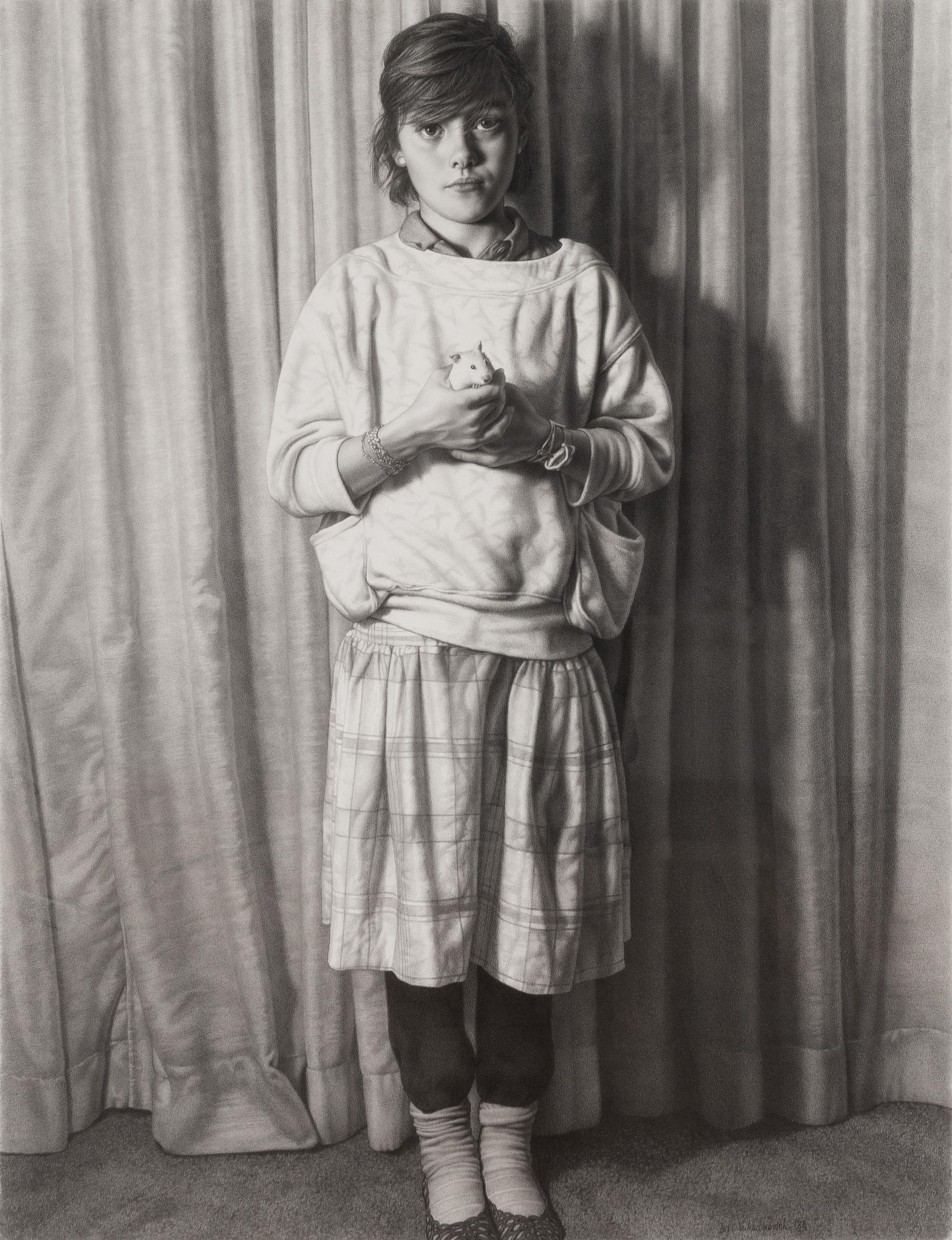 Bill Vuksanovich, (Yugoslavian, b. 1938), Girl with Pet, 1988