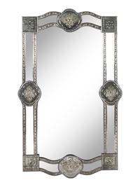 A Venetian Style Etched Glass Mirror