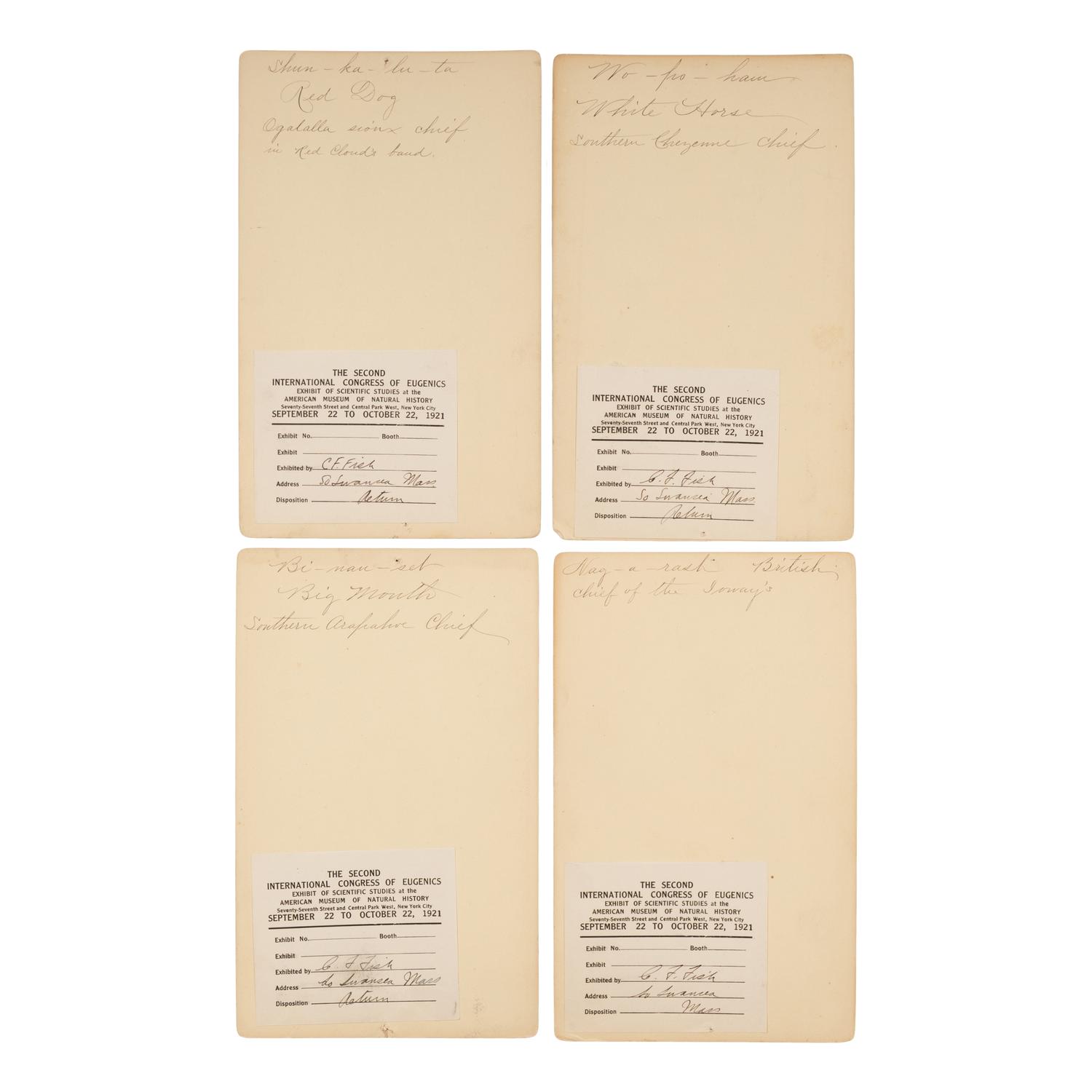 Boudoir Photographs of Ioway, Oglala Sioux, Southern Cheyenne, and Arapaho Chiefs by Shindler, Bell, and Gardner