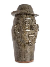 A Cleater and Billie Meaders Stoneware Face Jug