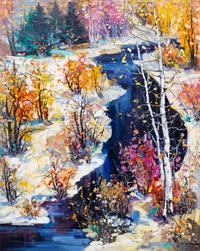 Tinyan Chan, (Chinese/Canadian, b. 1942), Country Landscape