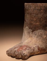 A Moche Foot Vessel