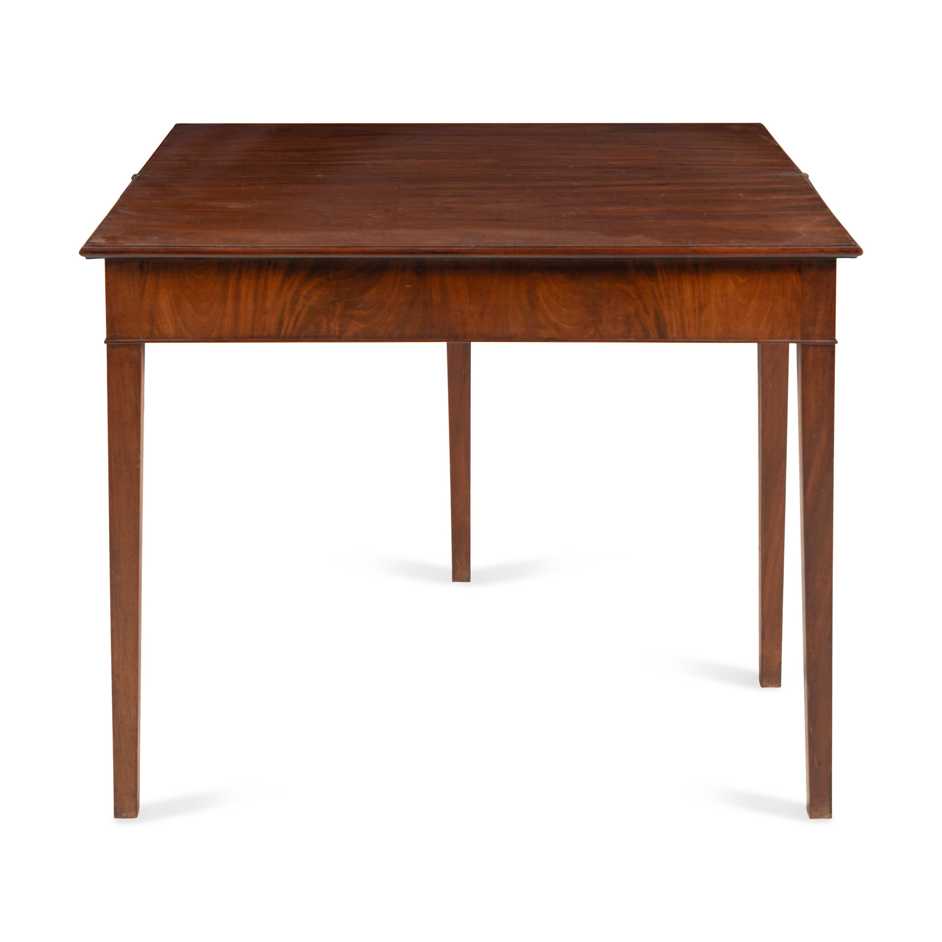 A George III Mahogany Flip-Top Table