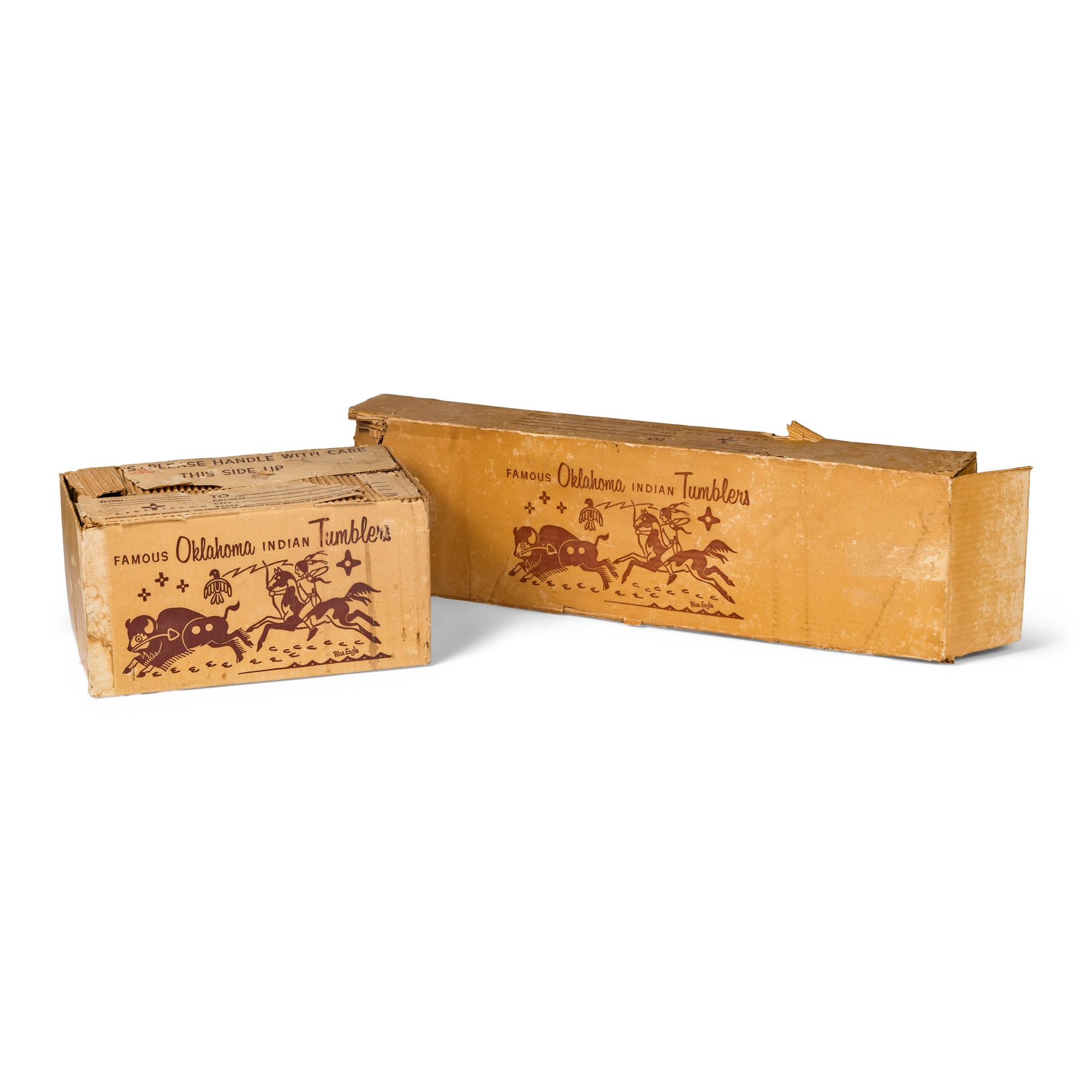 Acee Blue Eagle (Muscogee-Pawnee, 1907-1959) — "Famous Oklahoma Indians" Beverage Set