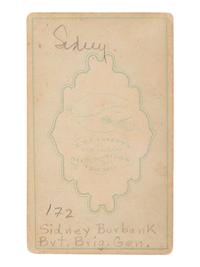 [CIVIL WAR - GETTYSBURG]. CDV of General Sydney Burbank. Chicago: S.M. Fassett, ca 1865.