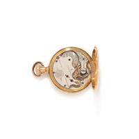 WALTHAM, 18K YELLOW GOLD HUNTER CASE POCKET WATCH