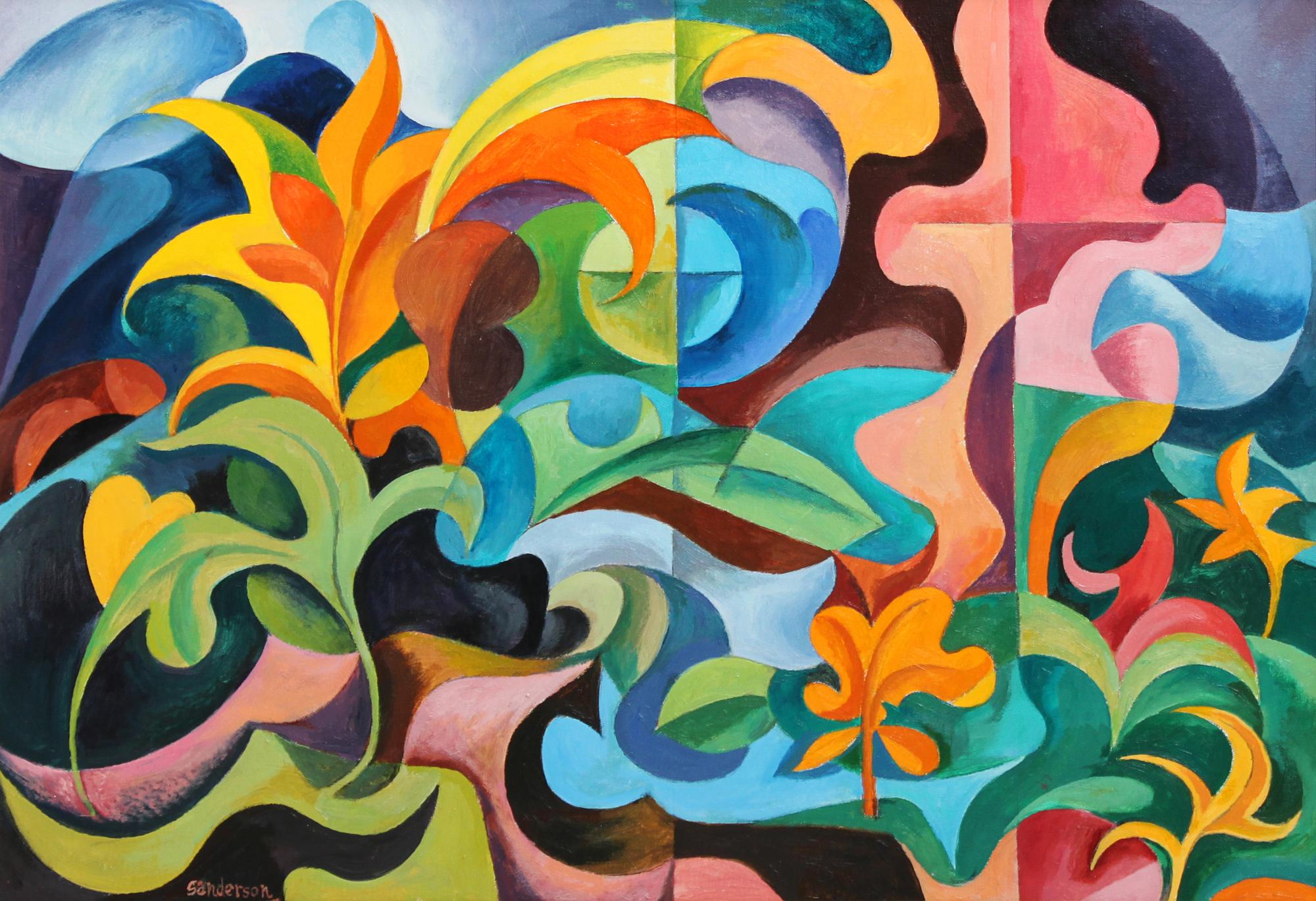 William Sanderson, (American, 1905-1990), Fantasy Forrest, circa 1985