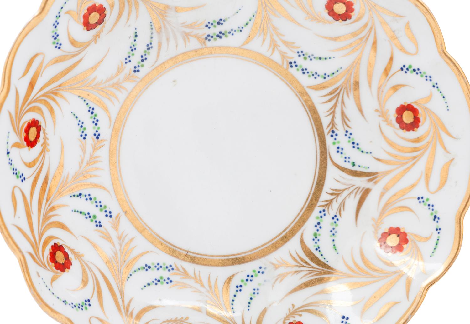A Group of Barr, Flight and Barr Worcester Porcelain Dessert Service Articles